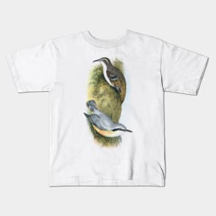 Tree Creeper and Nuthatch Kids T-Shirt